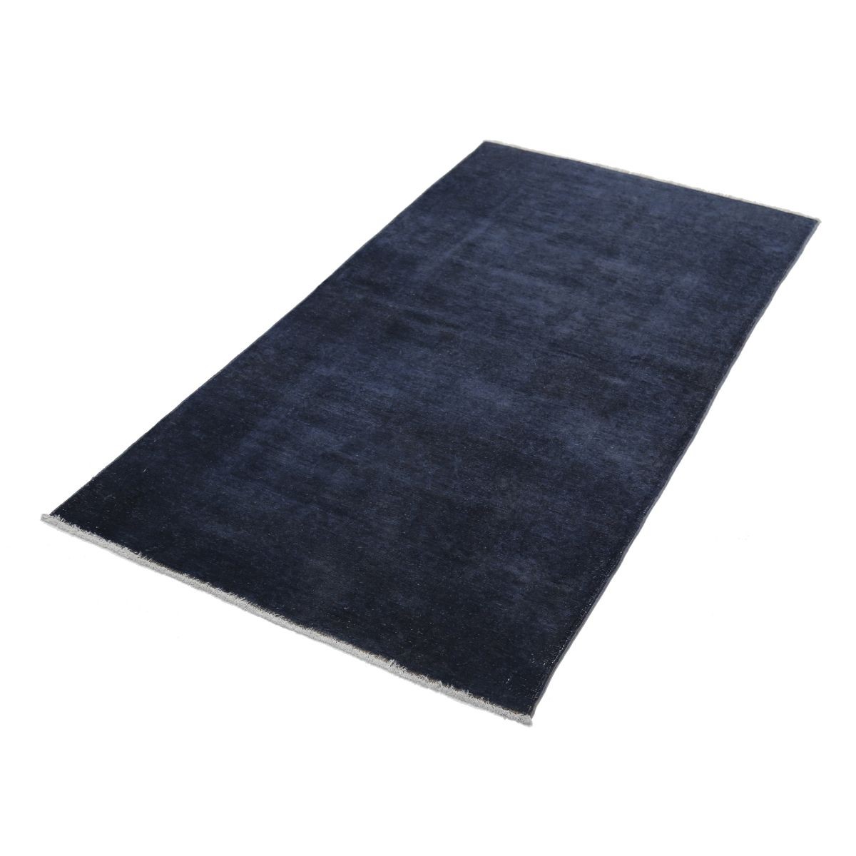Overdye 3x6 Handmade Double Knotted Washable Wool Rug - Monochormatic