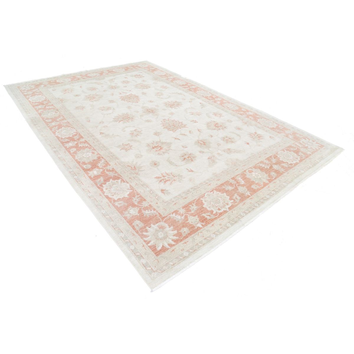 Serenity 8x12 Handmade Double Knotted Washable Wool Rug - Soft Hues