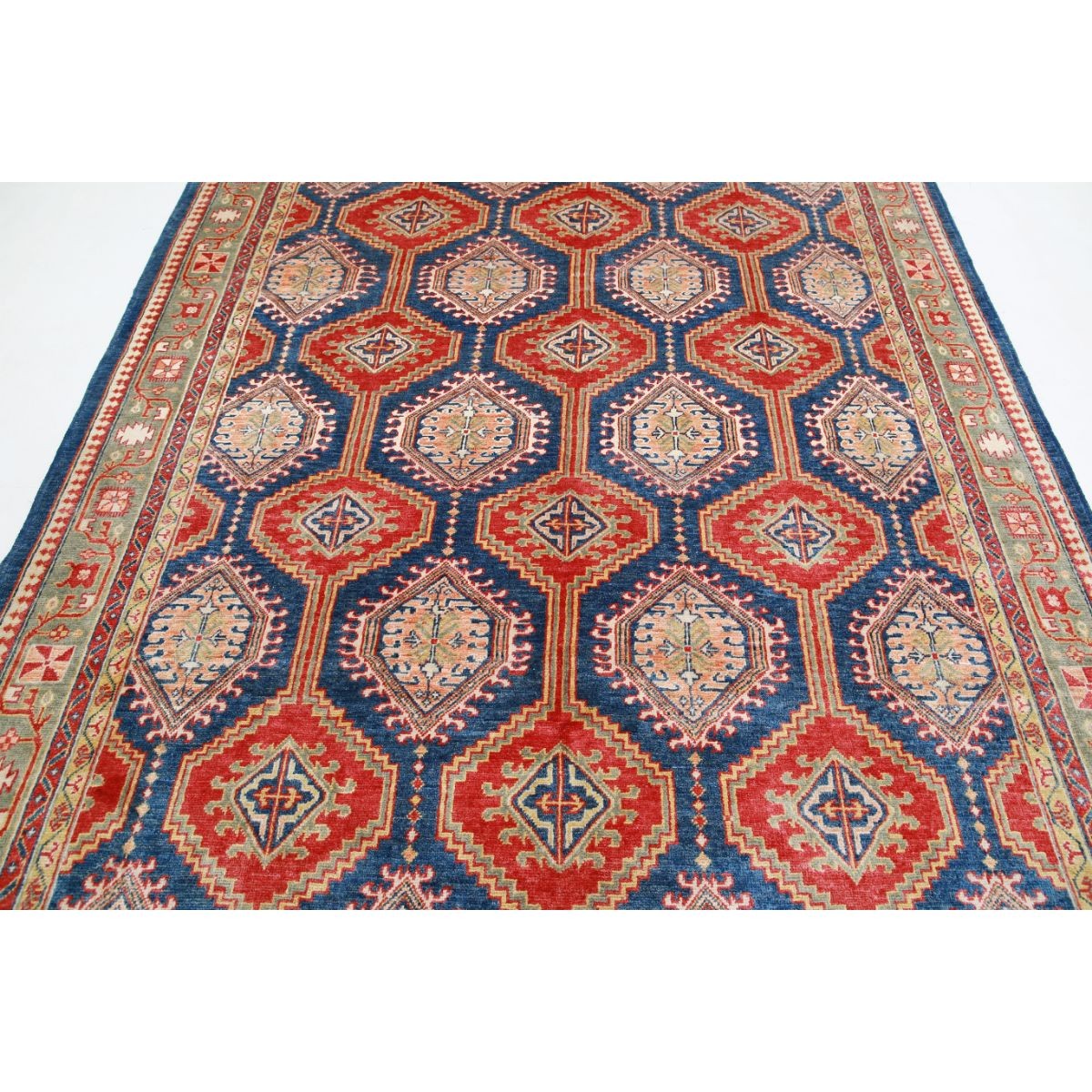 Revival 7x10 Handmade Double Knotted Washable Wool Rug - Colorful