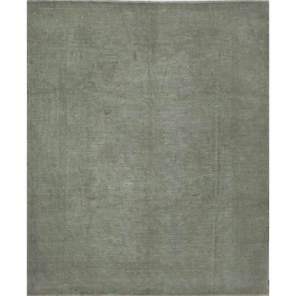 Overdye 8x10 Handmade Double Knotted Washable Wool Rug - Monochormatic