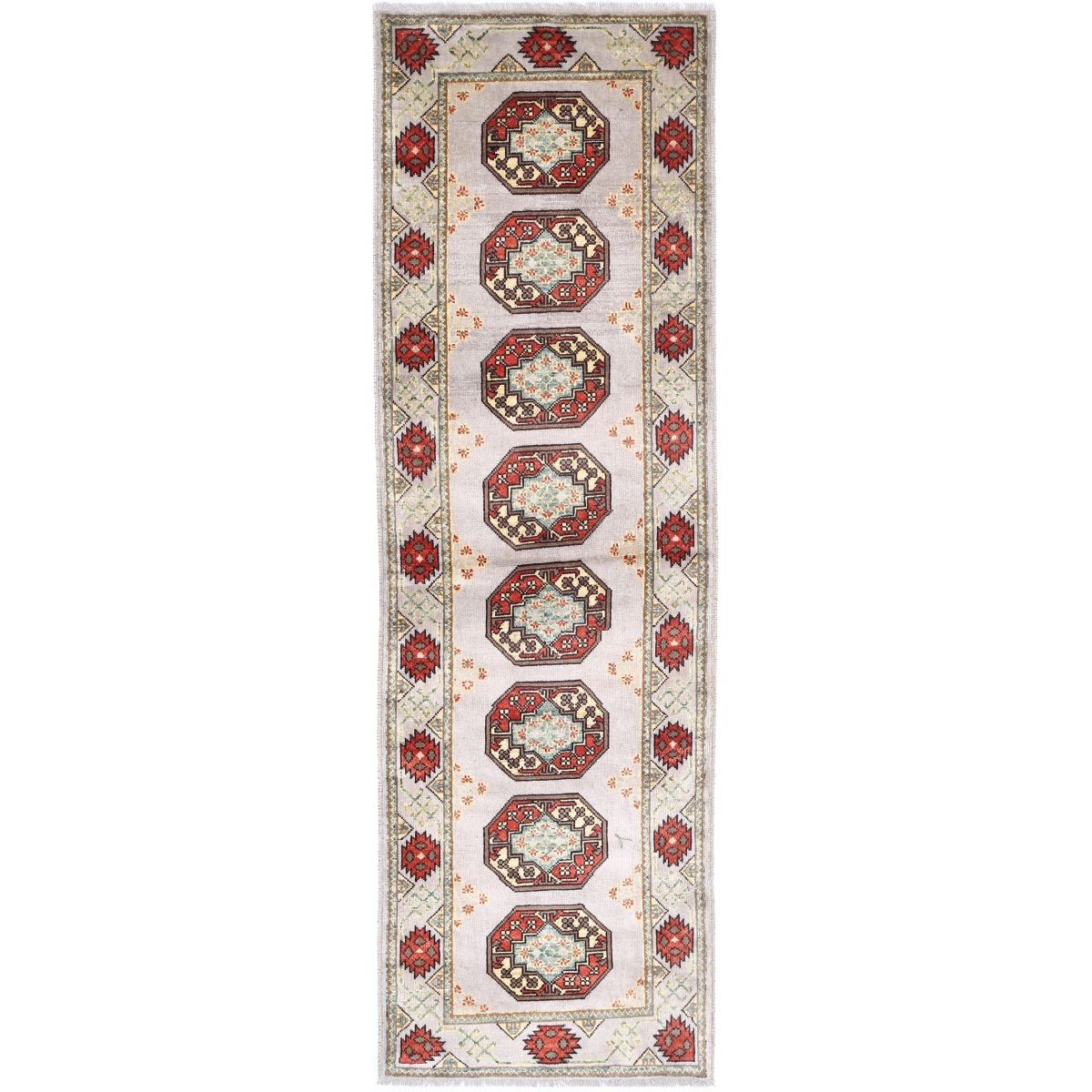 Revival 3x9 Handmade Double Knotted Washable Wool Runner - Colorful