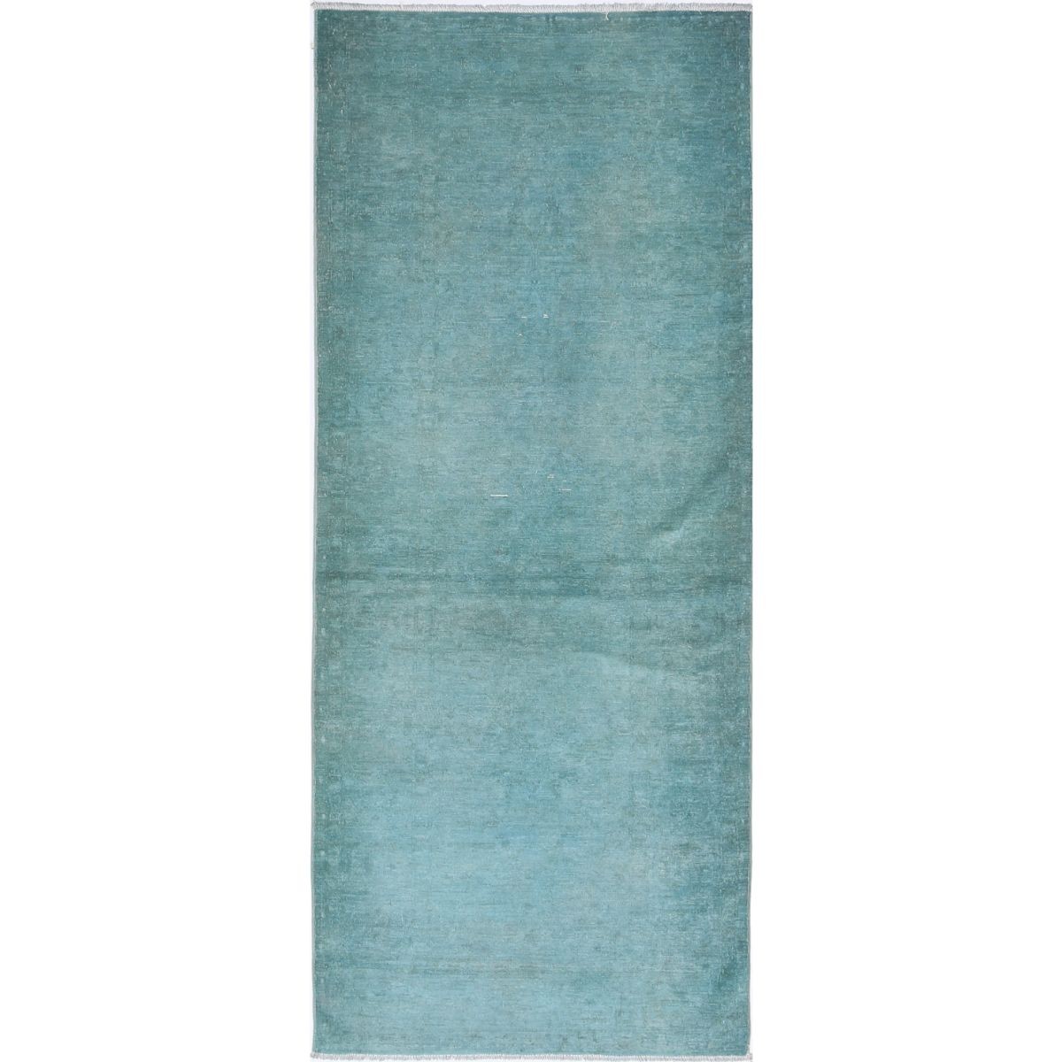 Fine 3x8 Handmade Double Knotted Washable Wool Runner - Monochormatic