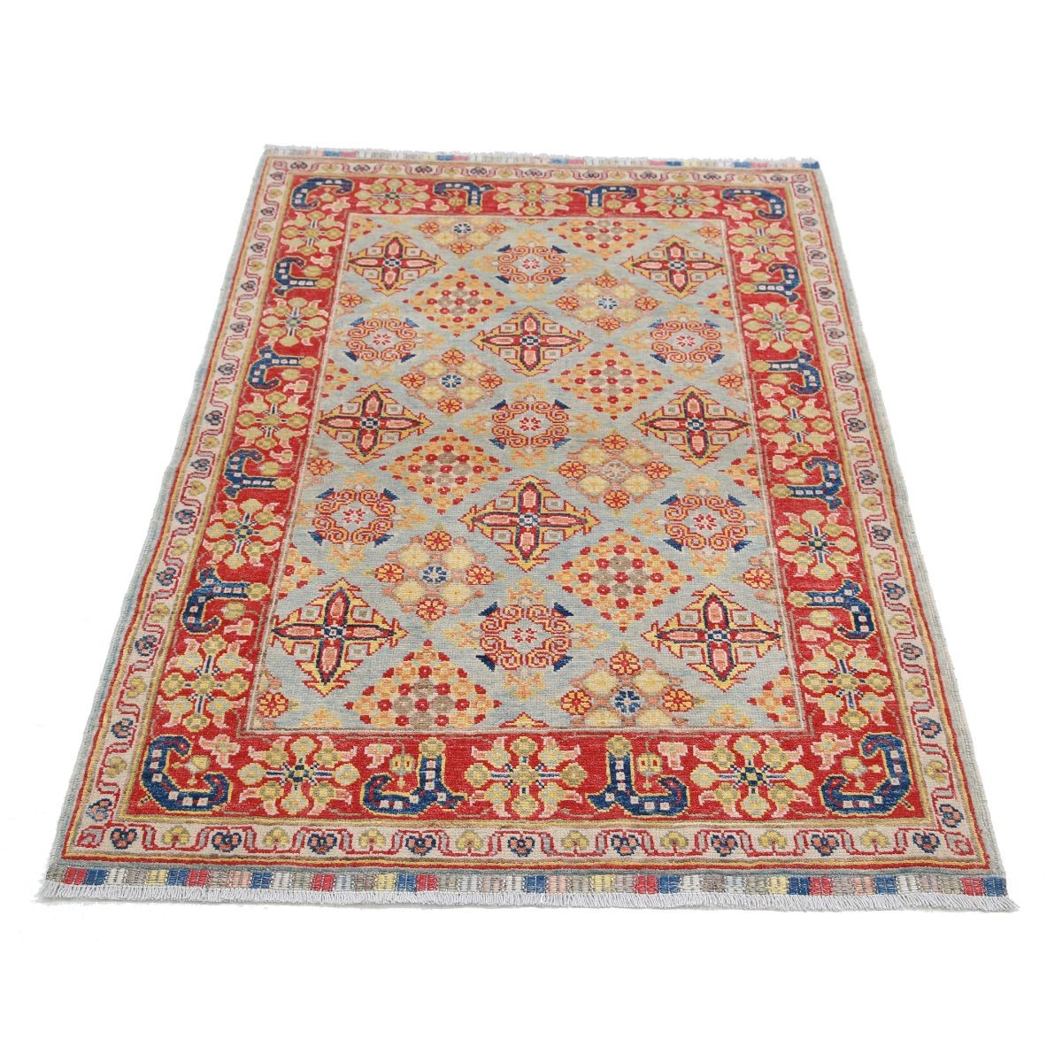 Revival 3x5 Handmade Double Knotted Washable Wool Rug - Colorful