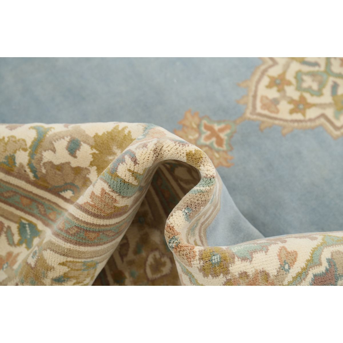 Aubusson 6x9 Handmade Double Knotted Washable Wool Rug - Colorful