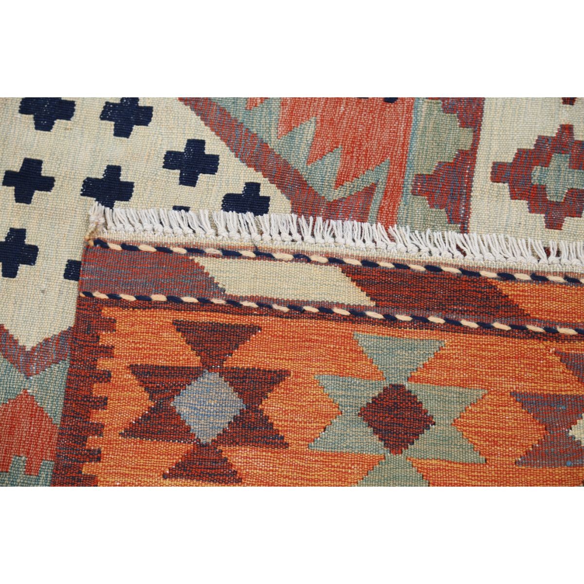 Kafkaas 5x7 Hand Woven Washable Wool Rug - Colorful