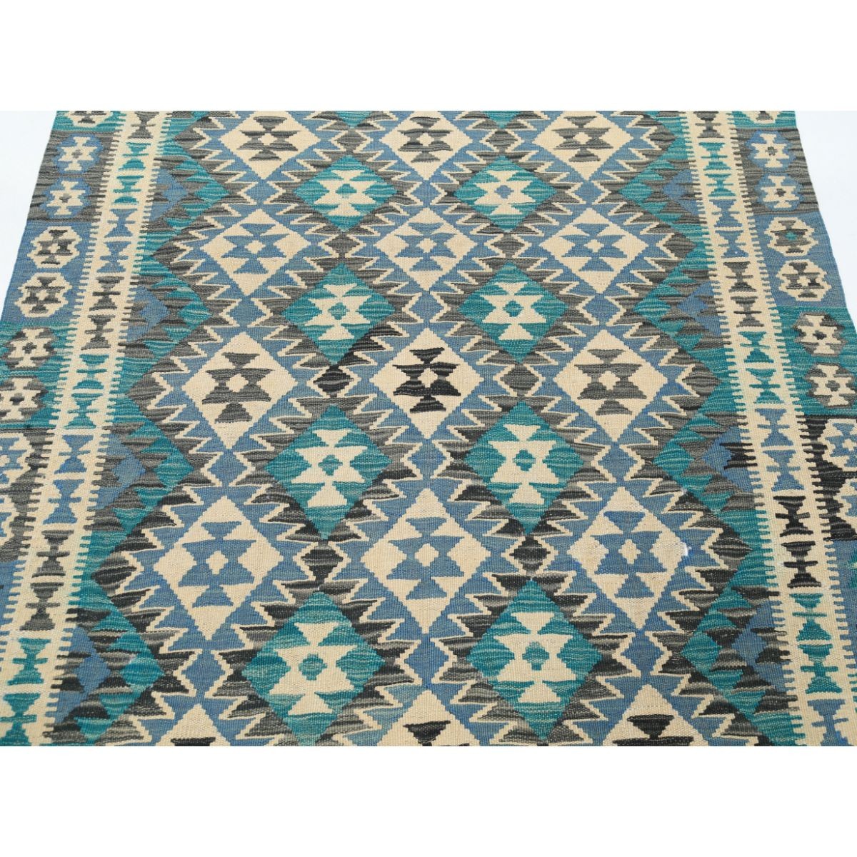 Maimana 4x6 Hand Woven Washable Wool Rug - Colorful