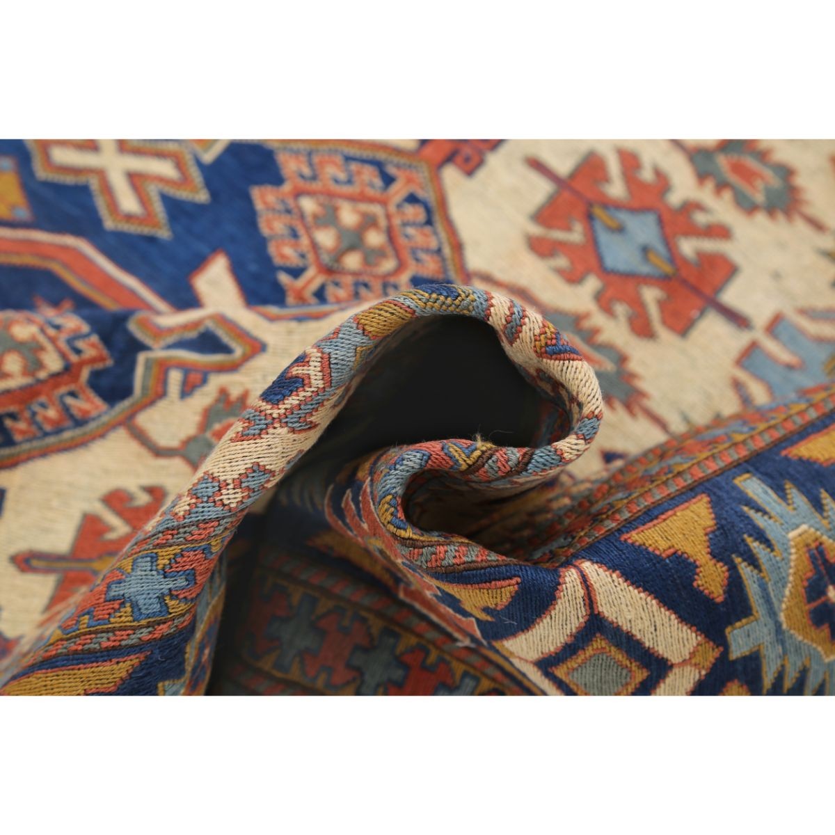 Sumak 5x9 Hand Woven Washable Wool Rug - Colorful