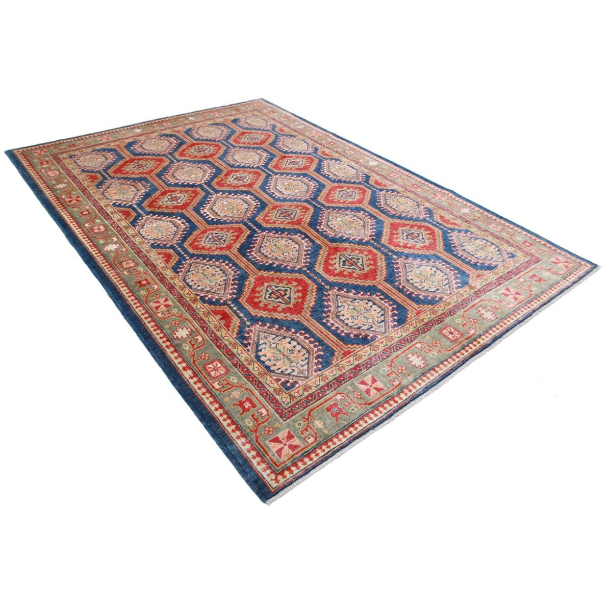 Revival 7x10 Handmade Double Knotted Washable Wool Rug - Colorful