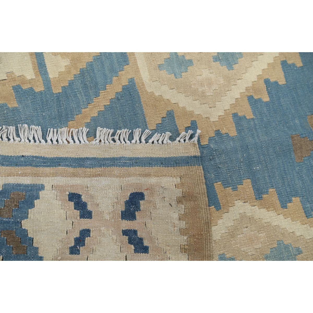 Kafkaas 5x7 Hand Woven Washable Wool Rug - Soft Hues