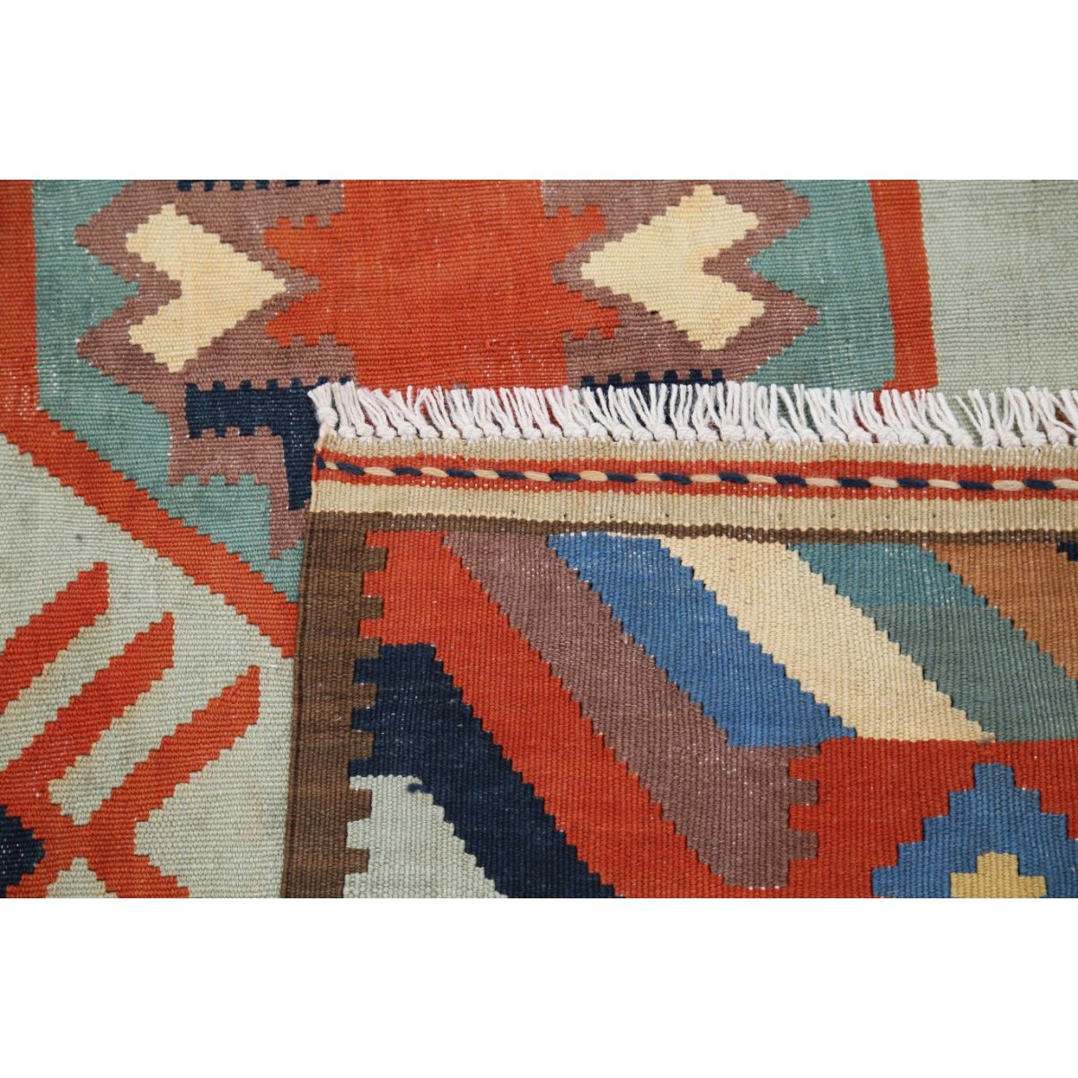 Kafkaas 5x7 Hand Woven Washable Wool Rug - Colorful