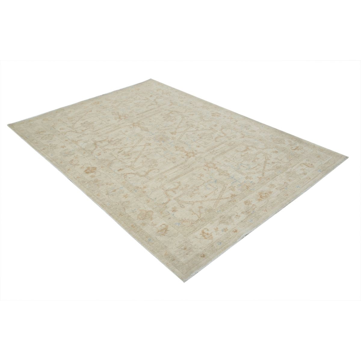 Serenity 6x9 Handmade Double Knotted Washable Wool Rug - Soft Hues