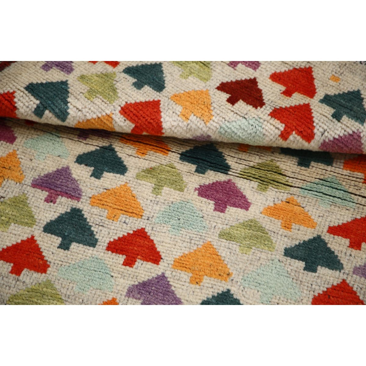 Revival 3x4 Handmade Double Knotted Washable Wool Rug - Colorful