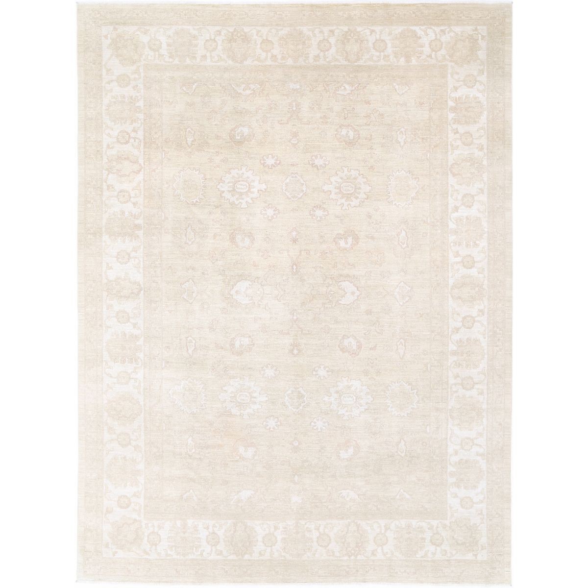 Serenity 9x12 Handmade Double Knotted Washable Wool Rug - Soft Hues