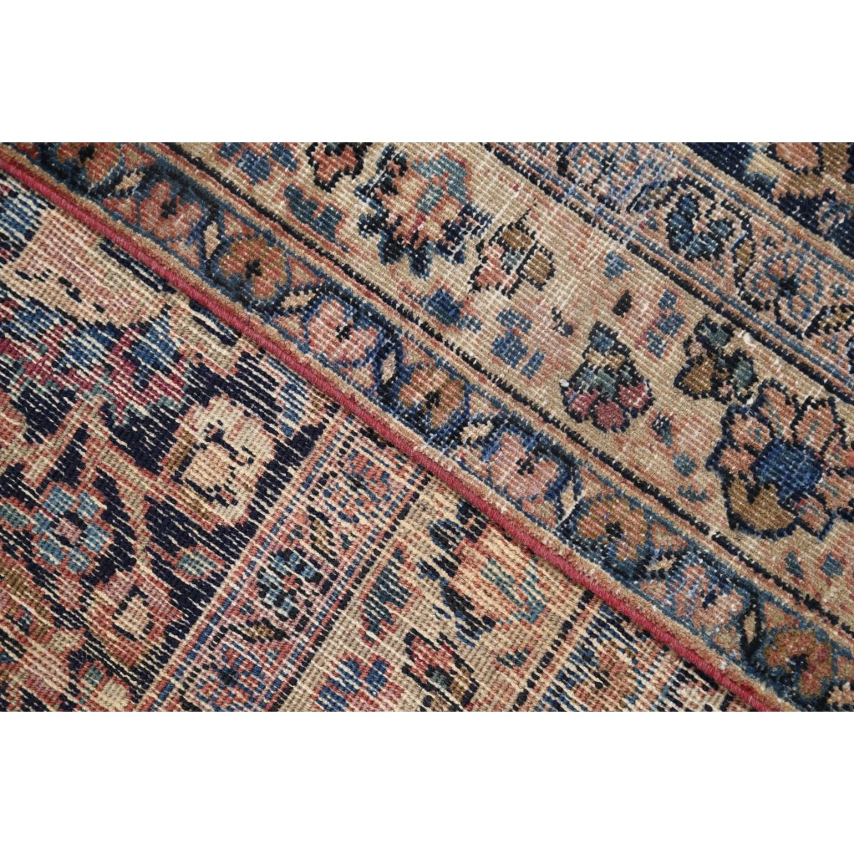 Vintage 12x13 Handmade Double Knotted Washable Wool Rug - Soft Hues
