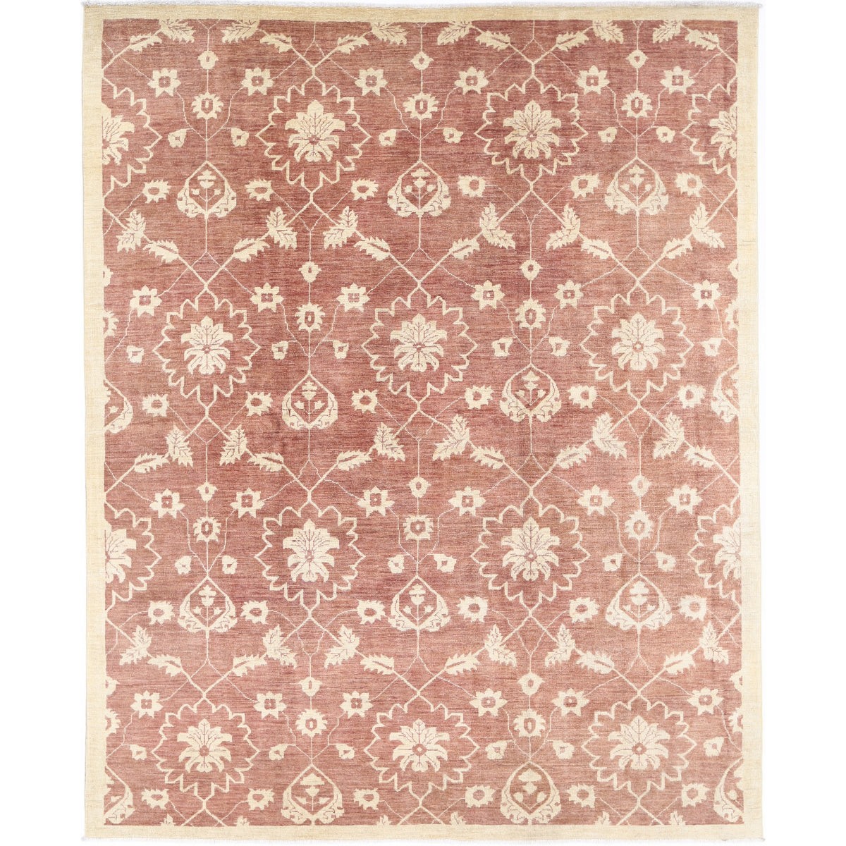 Modcar 8x10 Handmade Double Knotted Washable Wool Rug - Colorful