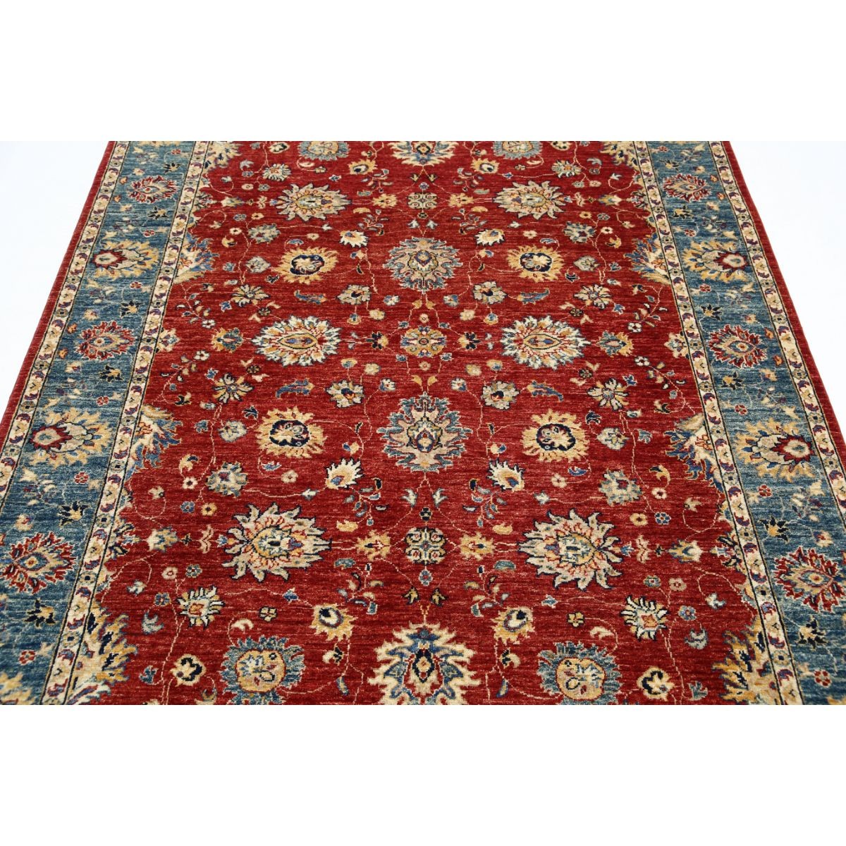 Ziegler 6x8 Handmade Double Knotted Washable Wool Rug - Colorful