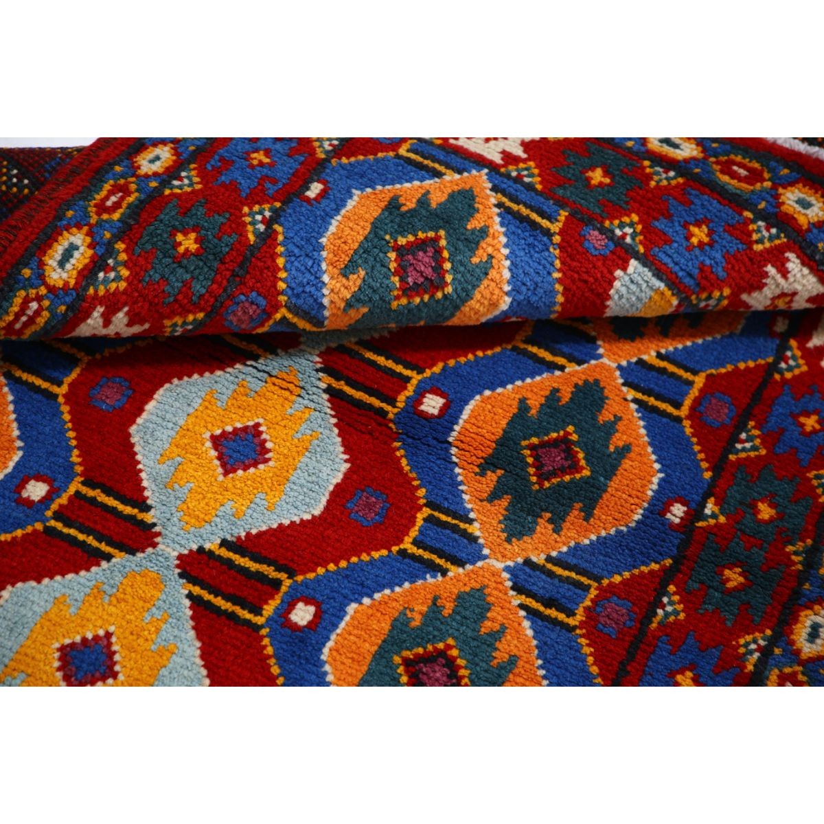 Revival 3x5 Handmade Double Knotted Washable Wool Rug - Colorful