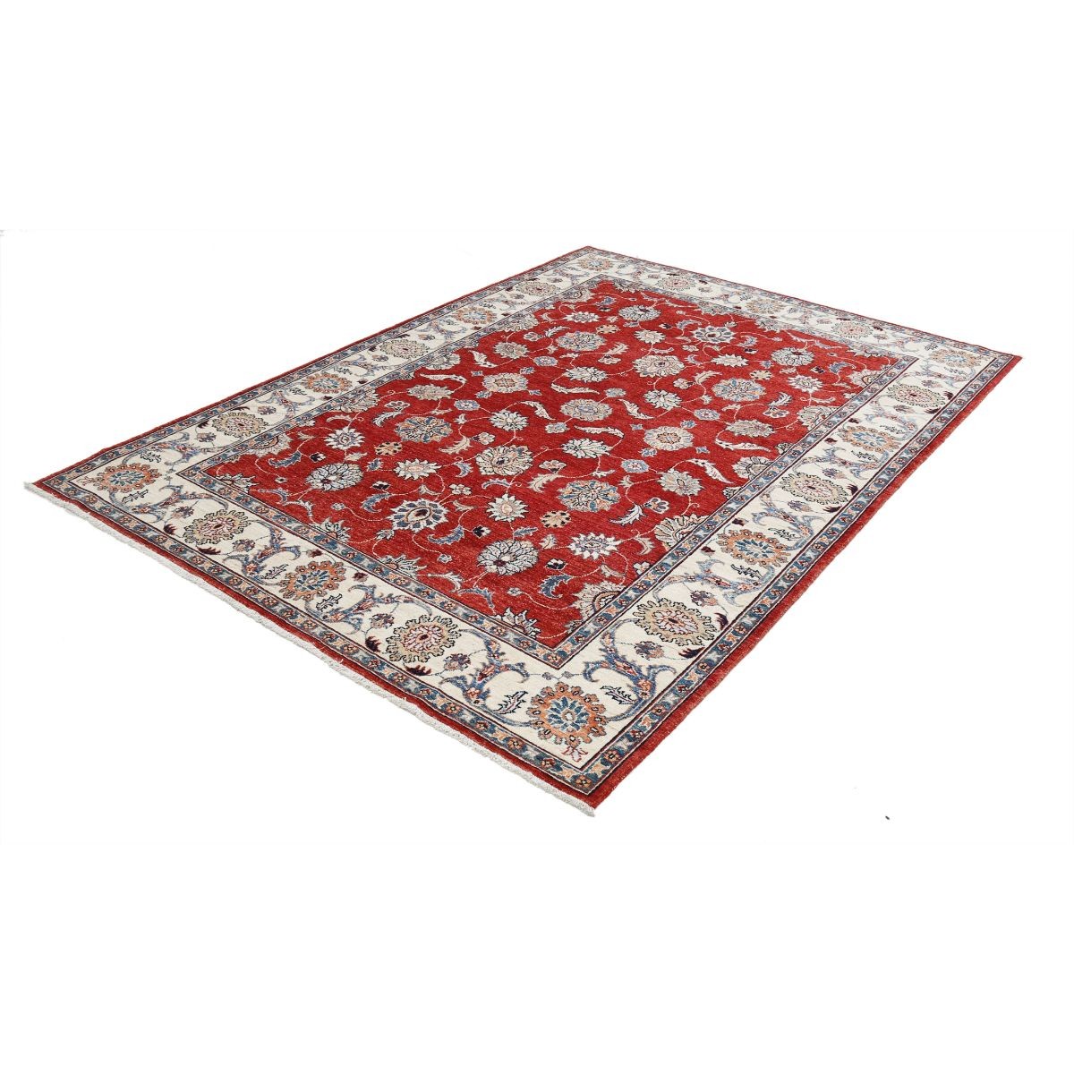 Ziegler 6x8 Handmade Double Knotted Washable Wool Rug - Colorful
