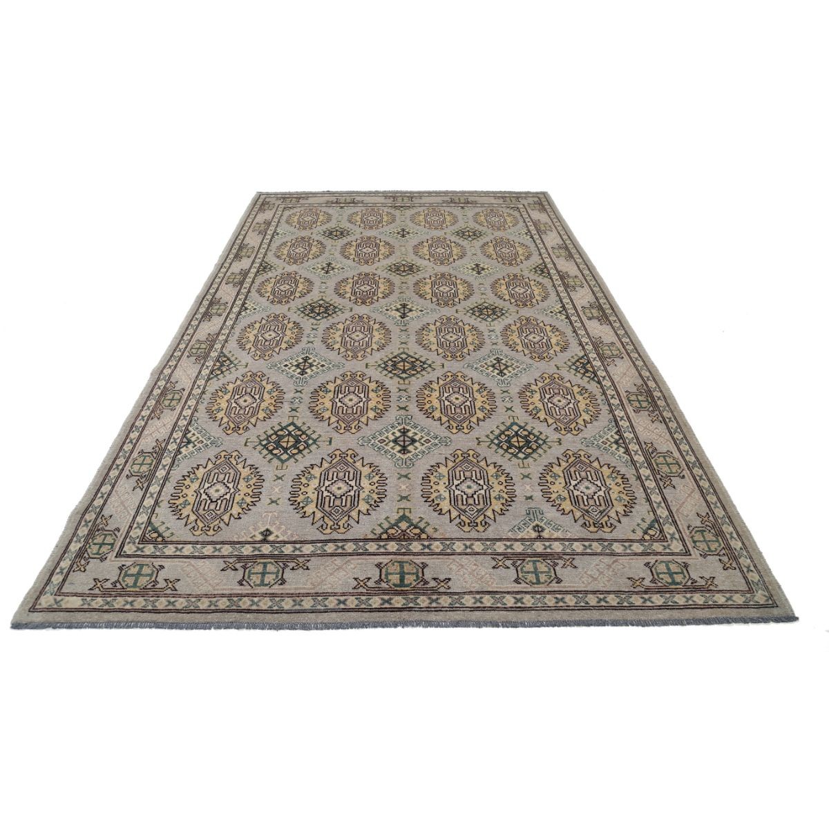 Revival 7x11 Handmade Double Knotted Washable Wool Rug - Colorful