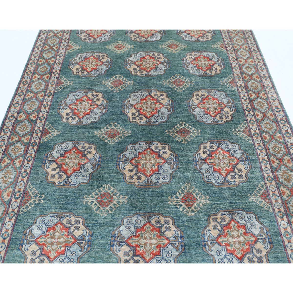 Revival 6x8 Handmade Double Knotted Washable Wool Rug - Colorful