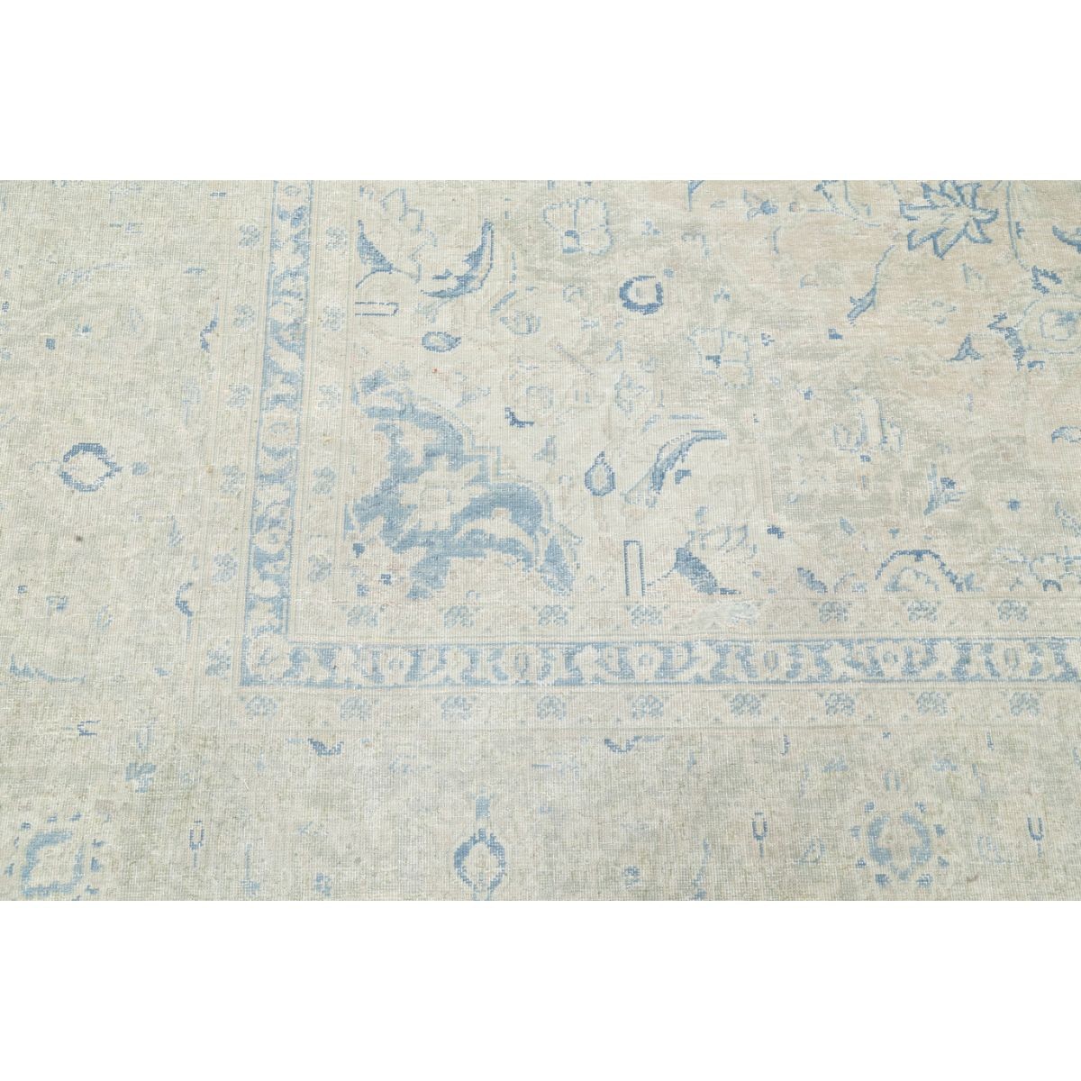 Vintage 10x15 Handmade Double Knotted Washable Wool Rug - Soft Hues