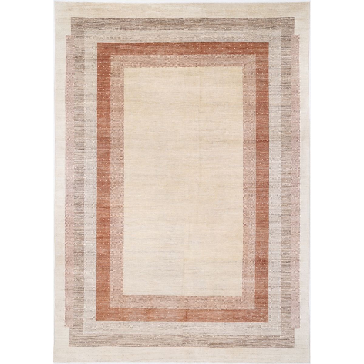 Modcar 12x18 Handmade Double Knotted Washable Wool Rug - Colorful