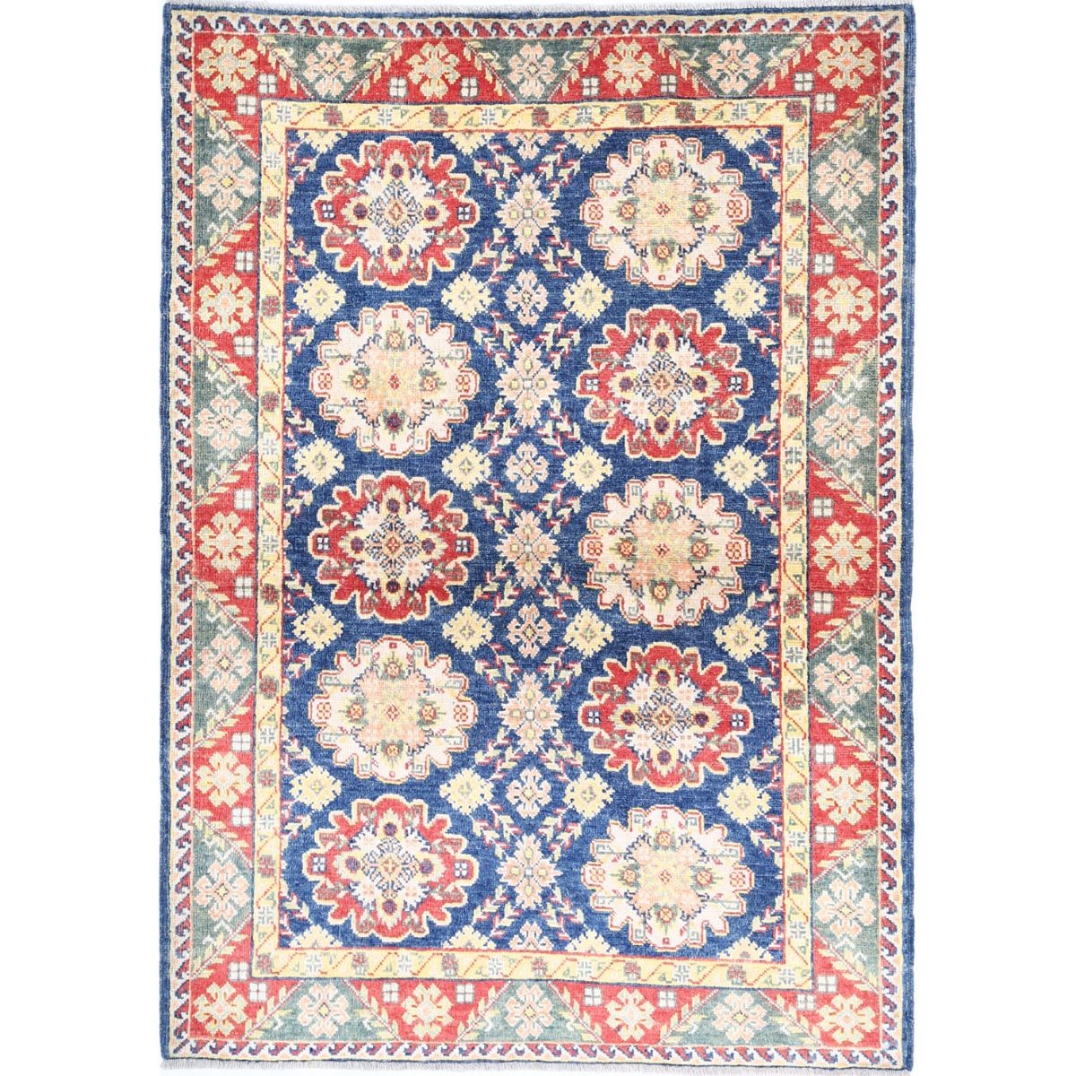 Revival 3x5 Handmade Double Knotted Washable Wool Rug - Colorful