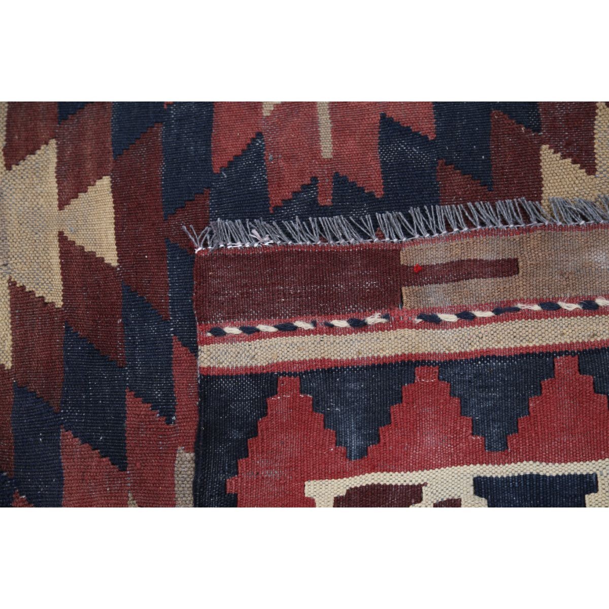 Kafkaas 7x10 Hand Woven Washable Wool Rug - Colorful