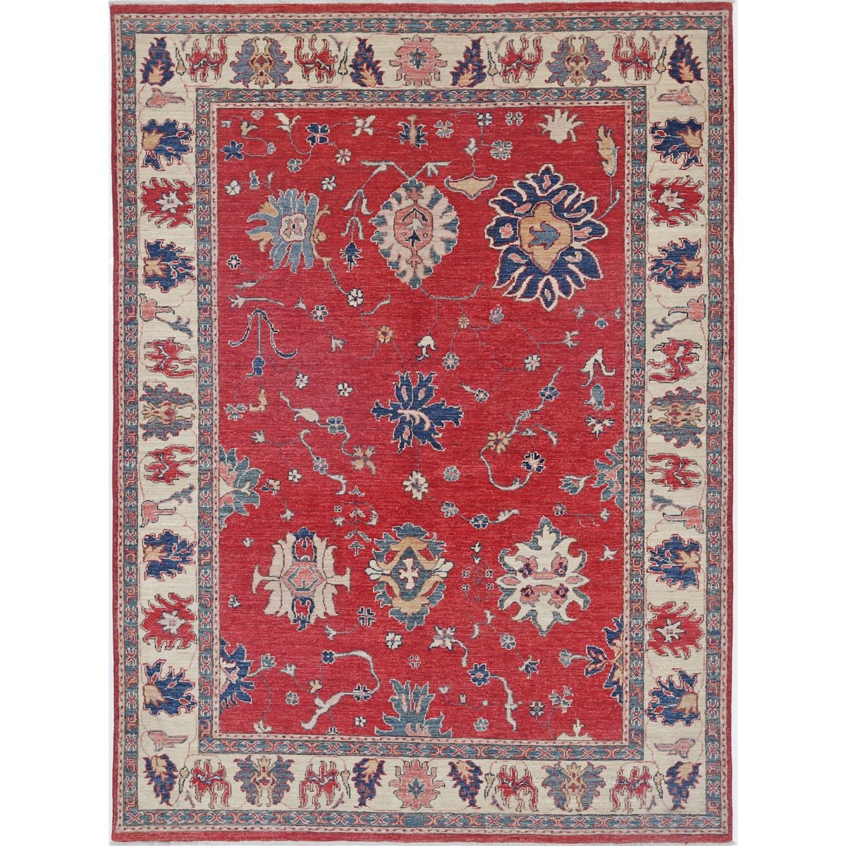 Ziegler 5x7 Handmade Double Knotted Washable Wool Rug - Colorful