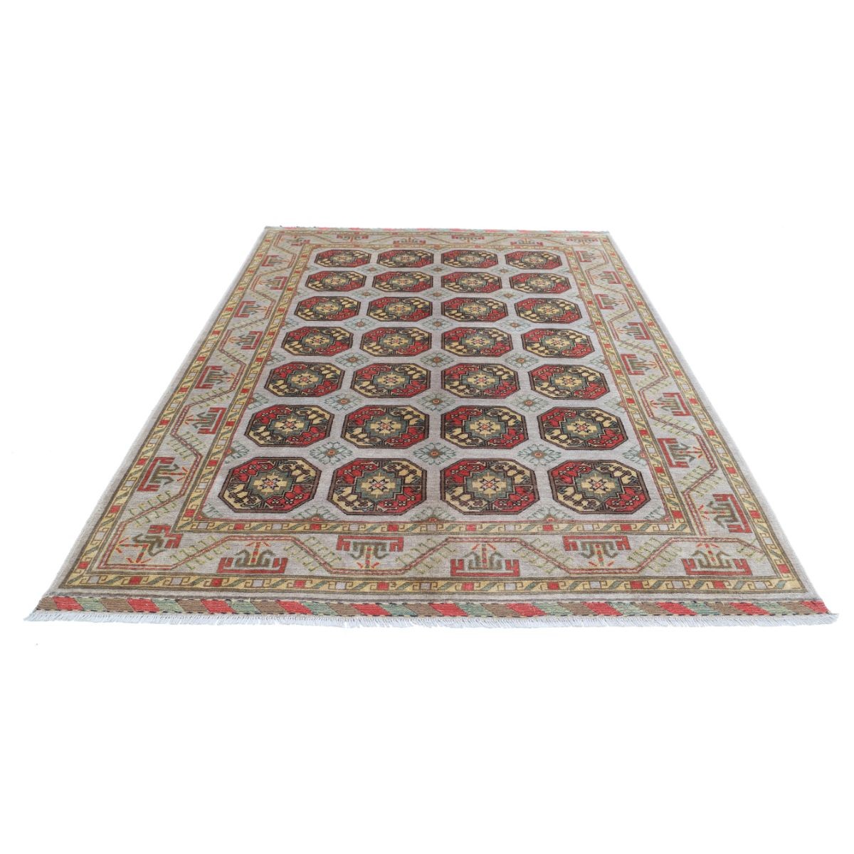 Revival 7x10 Handmade Double Knotted Washable Wool Rug - Colorful