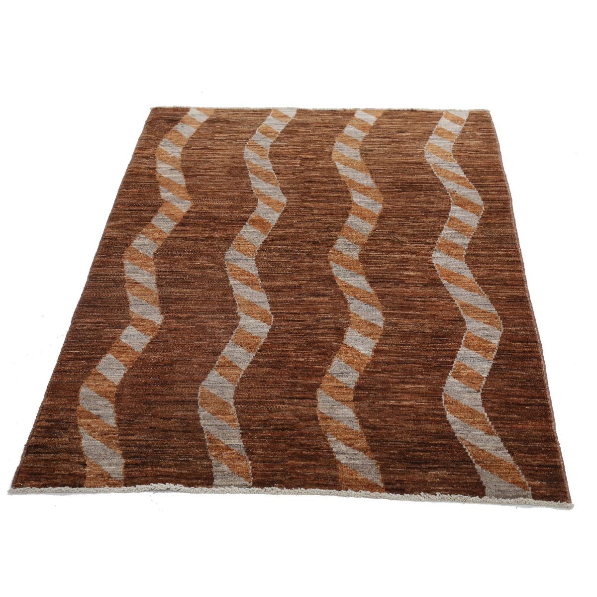 Modcar 3x5 Handmade Double Knotted Washable Wool Rug - Colorful