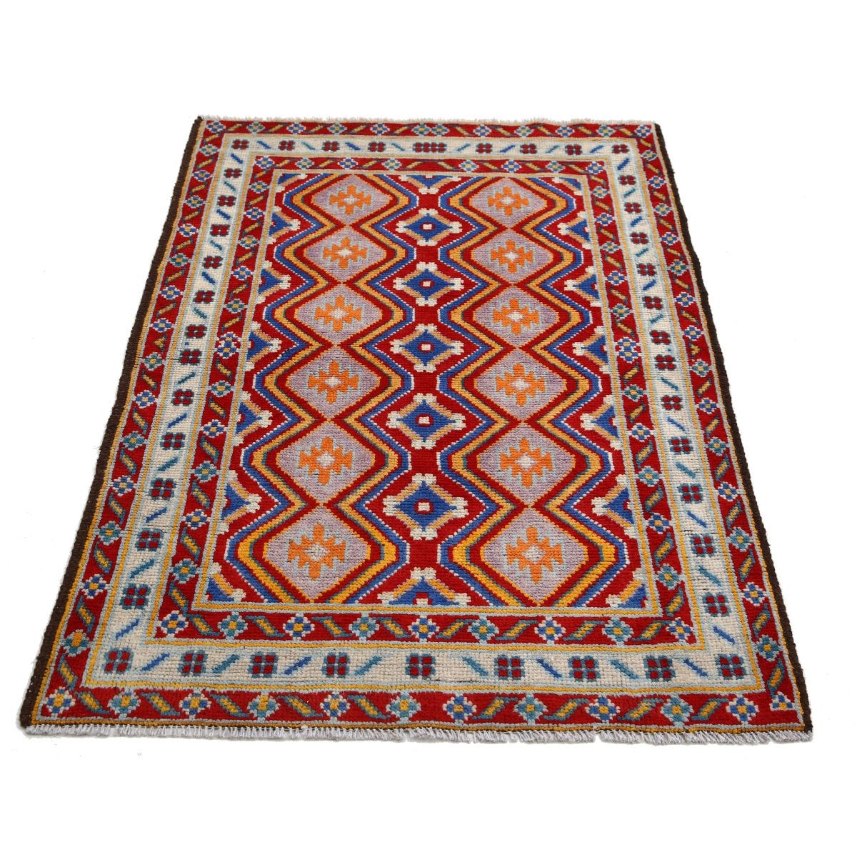 Revival 3x5 Handmade Double Knotted Washable Wool Rug - Colorful