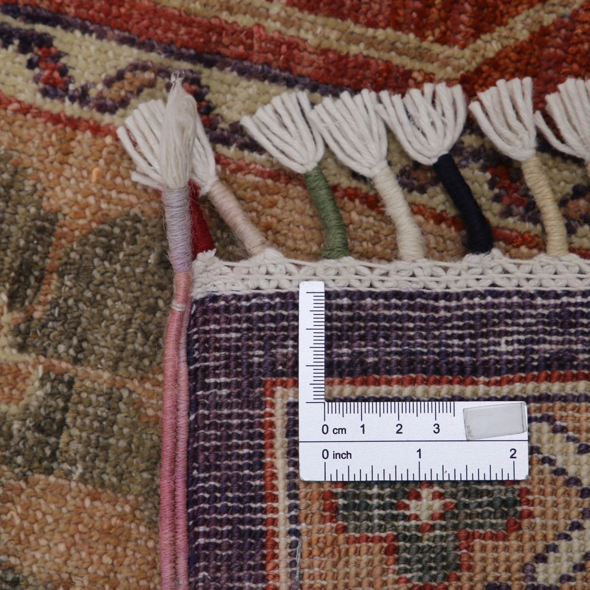 Shaal 5x8 Handmade Double Knotted Washable Wool Rug - Colorful