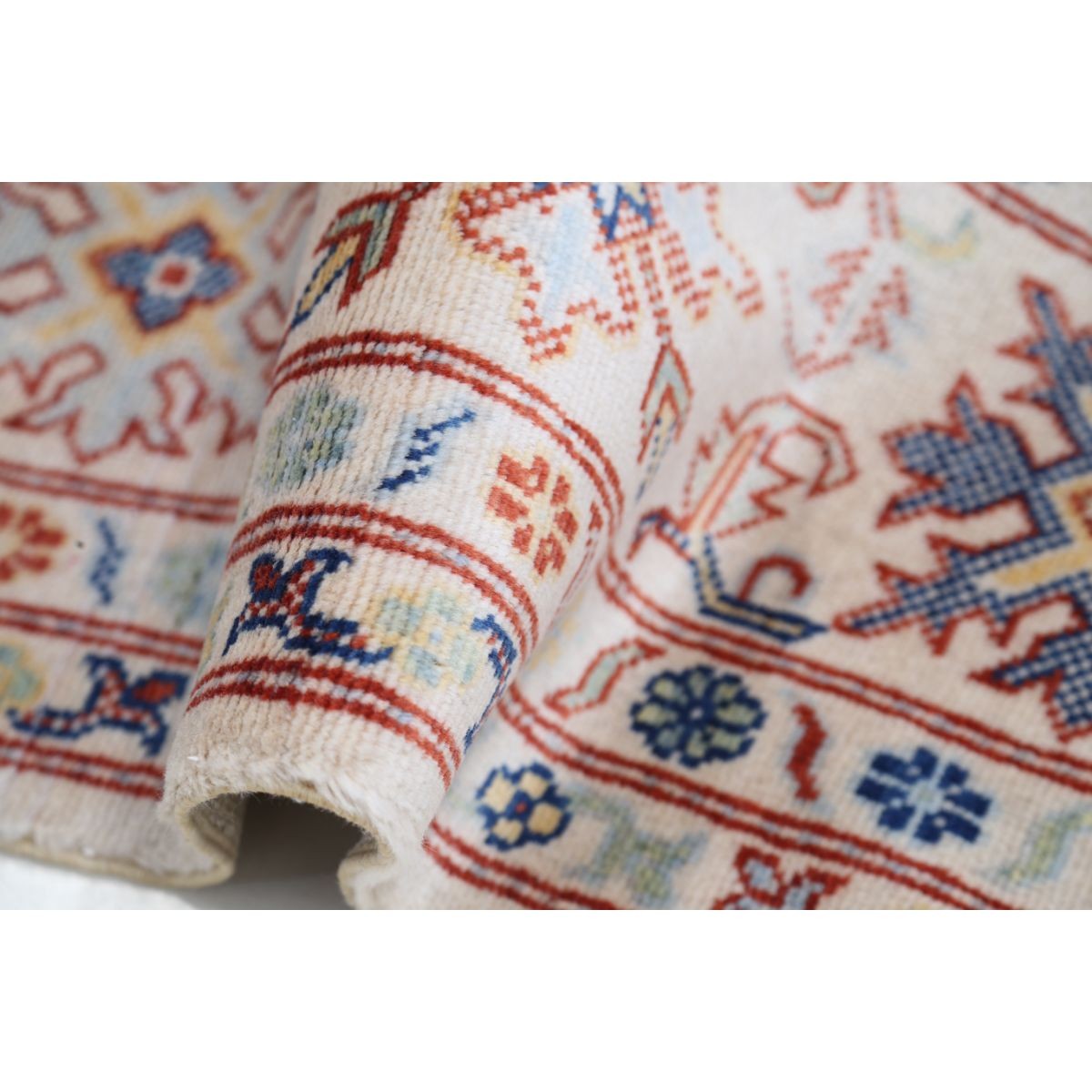 Kazak 8x9 Machine-Made Washable Wool Rug - Colorful