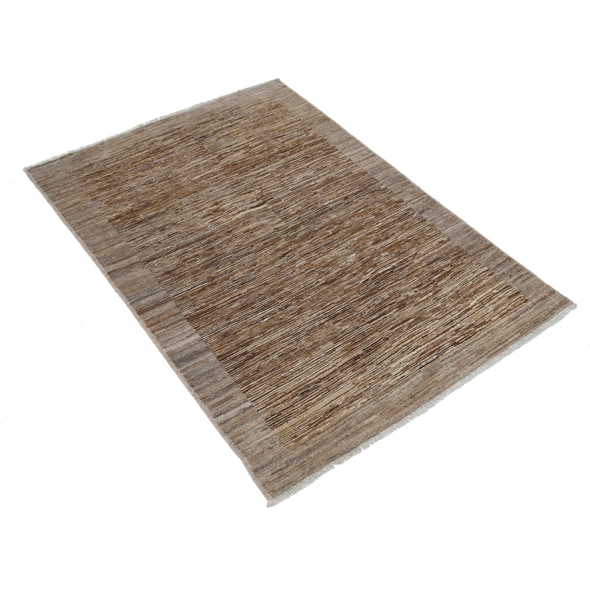 Modcar 3x5 Handmade Double Knotted Washable Wool Rug - Colorful