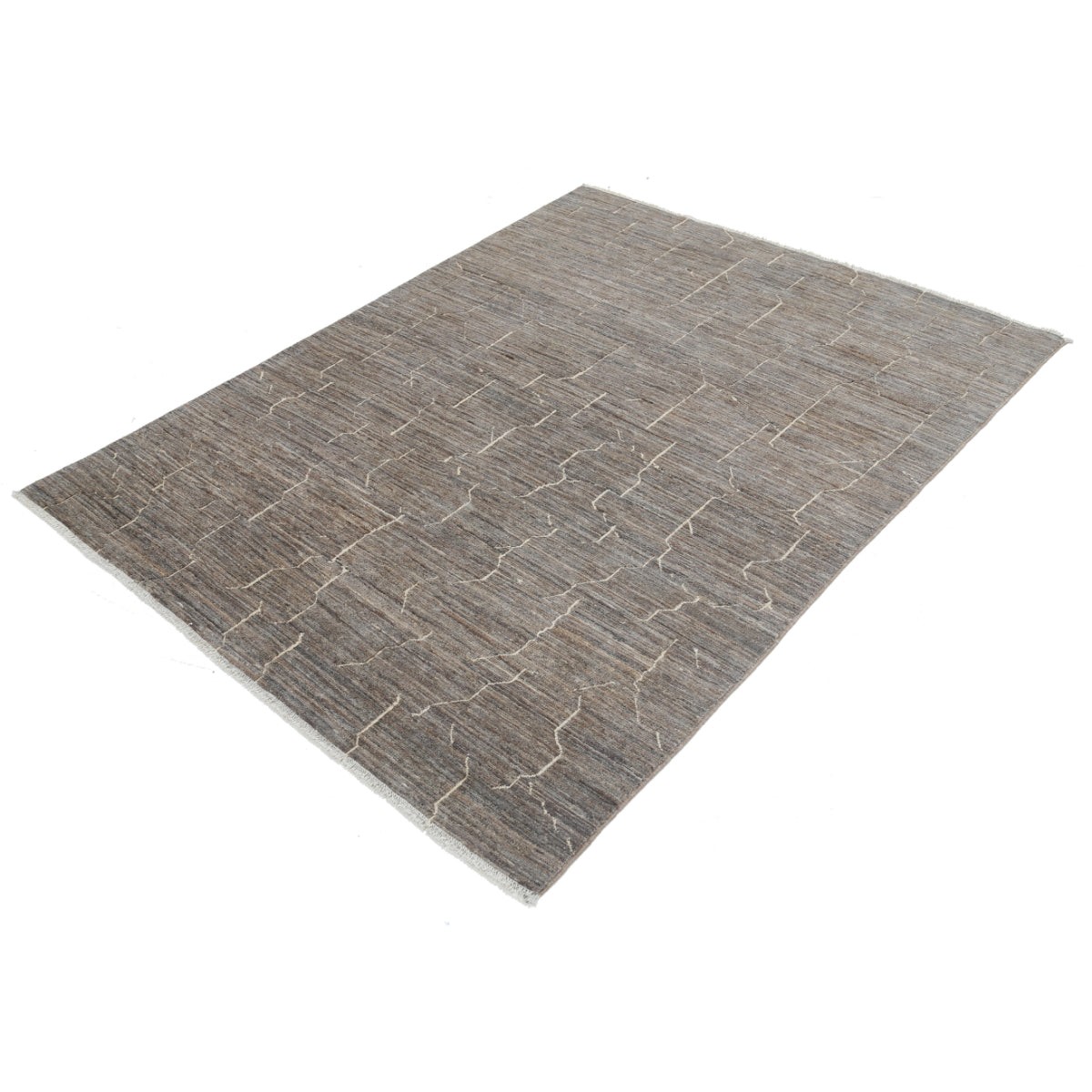 Modcar 5x6 Handmade Double Knotted Washable Wool Rug - Colorful