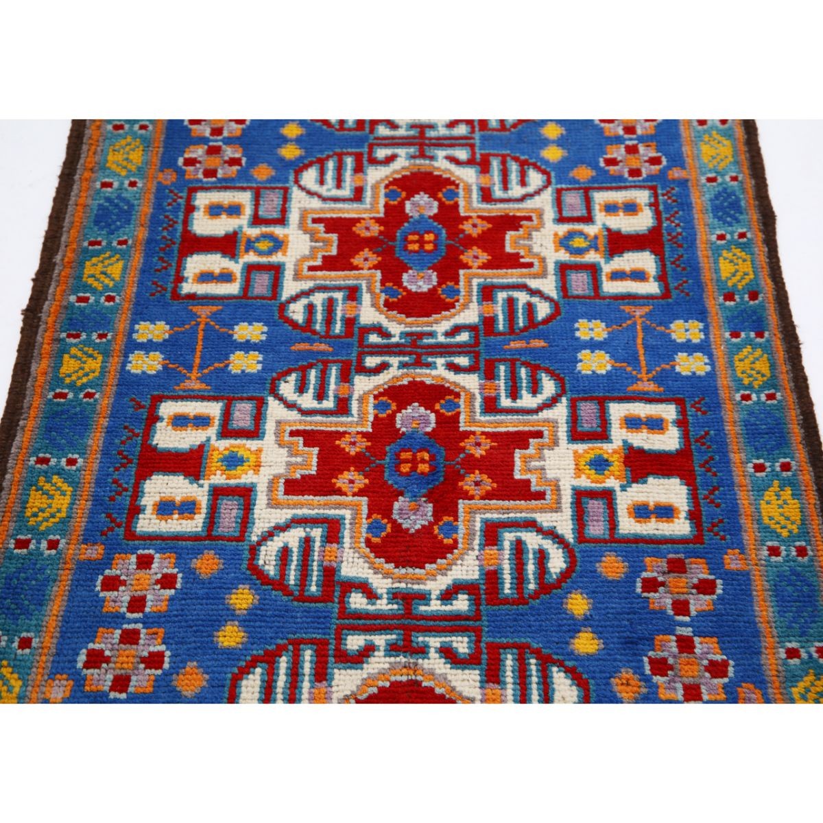 Revival 3x4 Handmade Double Knotted Washable Wool Rug - Colorful