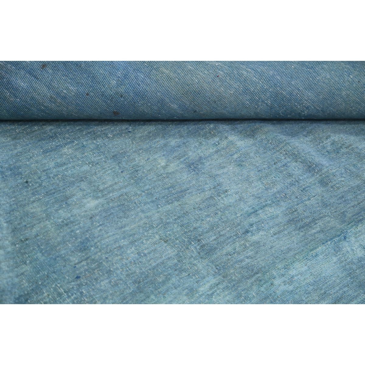 Overdye 9x12 Handmade Double Knotted Washable Wool Rug - Monochormatic