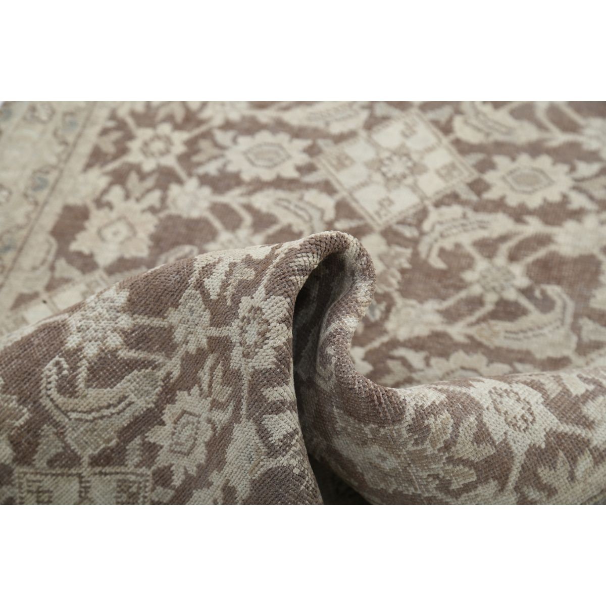 Vintage 3x12 Handmade Double Knotted Washable Wool Runner - Soft Hues