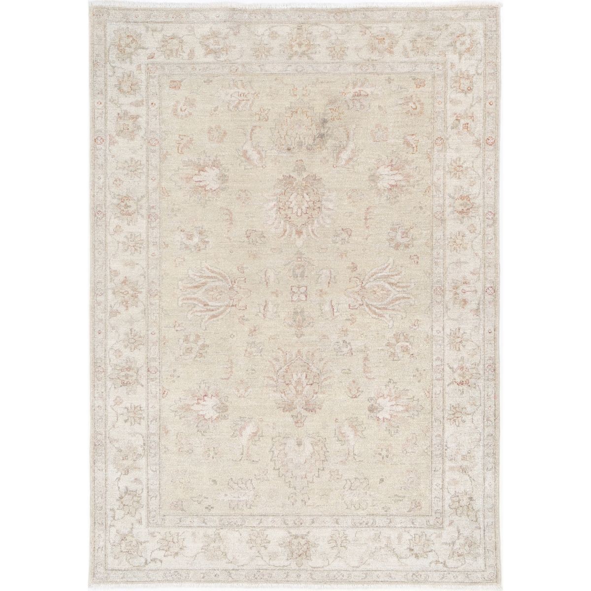 Serenity 4x6 Handmade Double Knotted Washable Wool Rug - Soft Hues