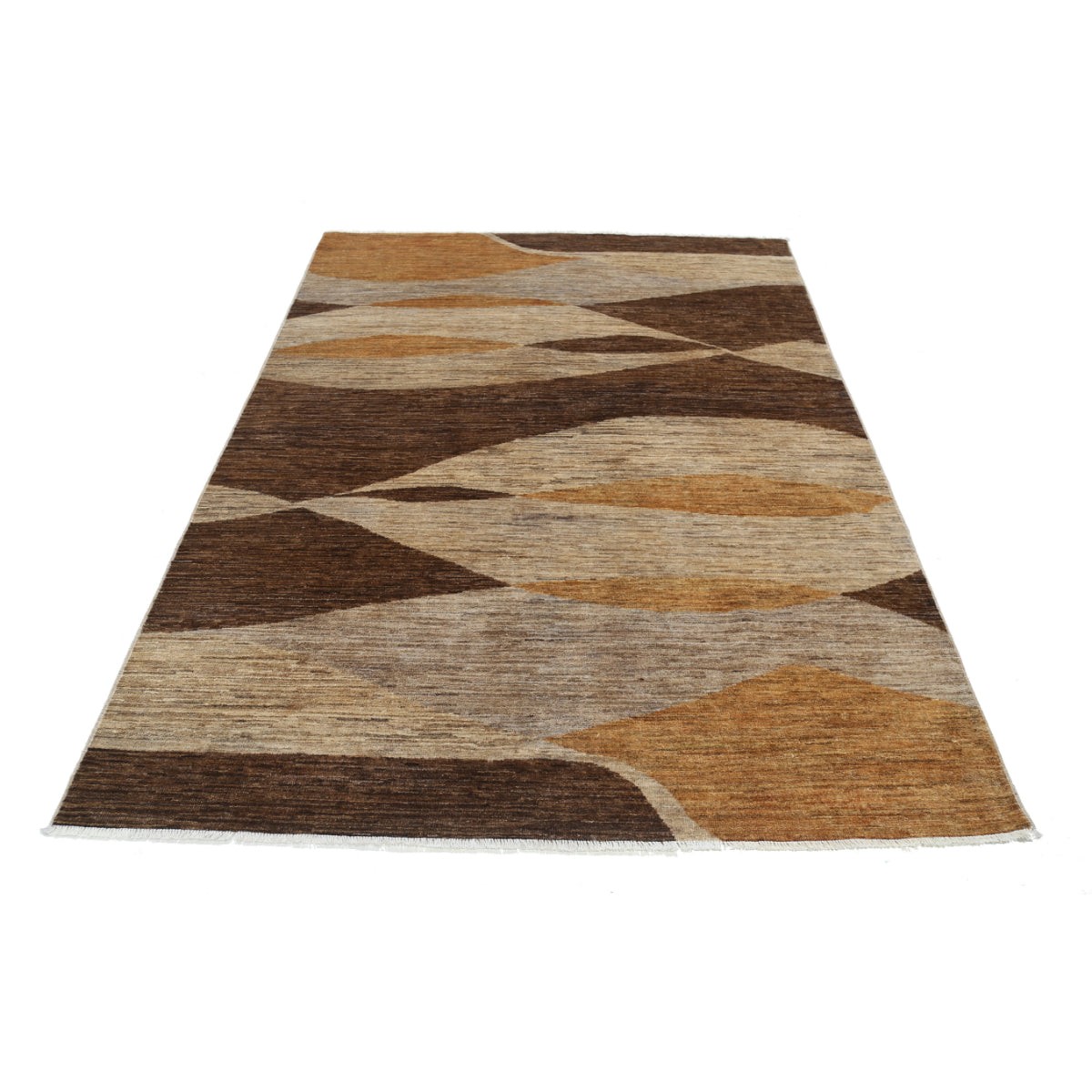 Modcar 6x8 Handmade Double Knotted Washable Wool Rug - Colorful
