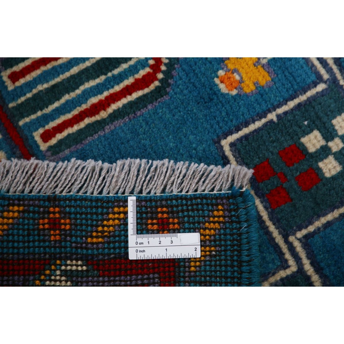 Revival 5x6 Handmade Double Knotted Washable Wool Rug - Colorful