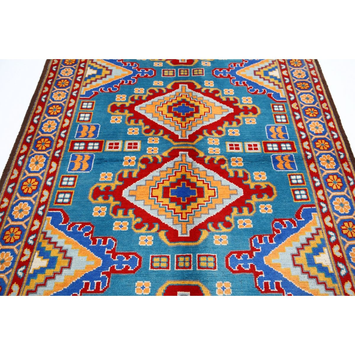 Revival 5x8 Handmade Double Knotted Washable Wool Rug - Colorful