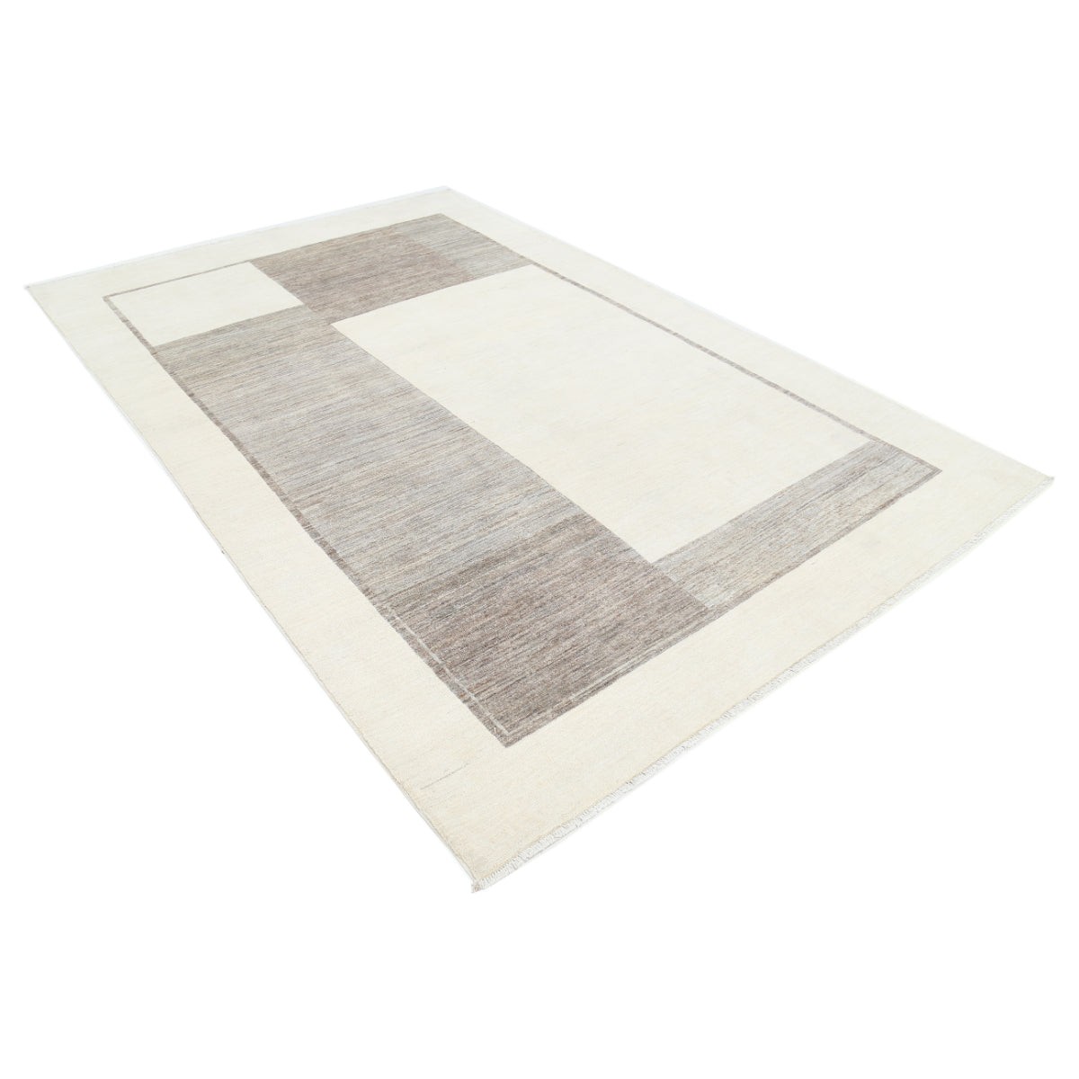Modcar 6x9 Handmade Double Knotted Washable Wool Rug - Colorful