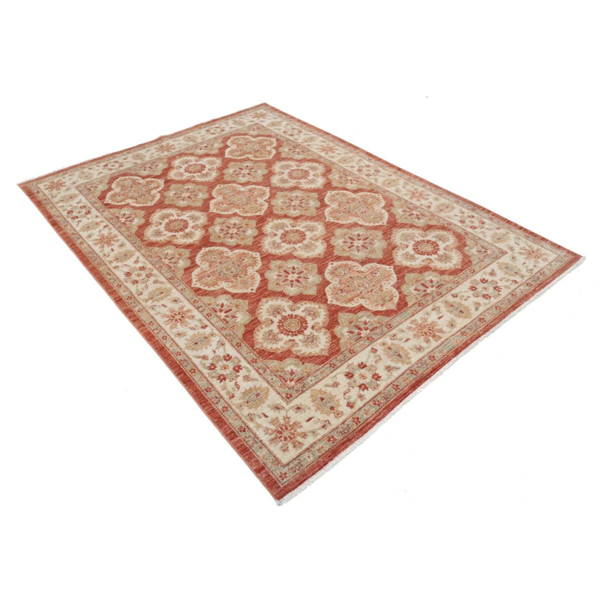 Ziegler 6x8 Handmade Double Knotted Washable Wool Rug - Colorful