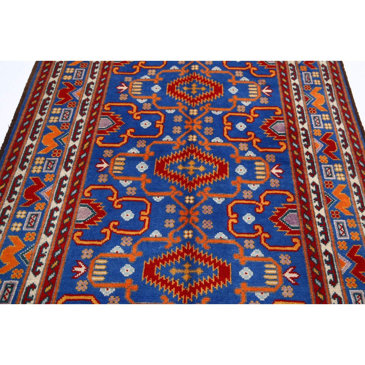 Revival 5x7 Handmade Double Knotted Washable Wool Rug - Colorful