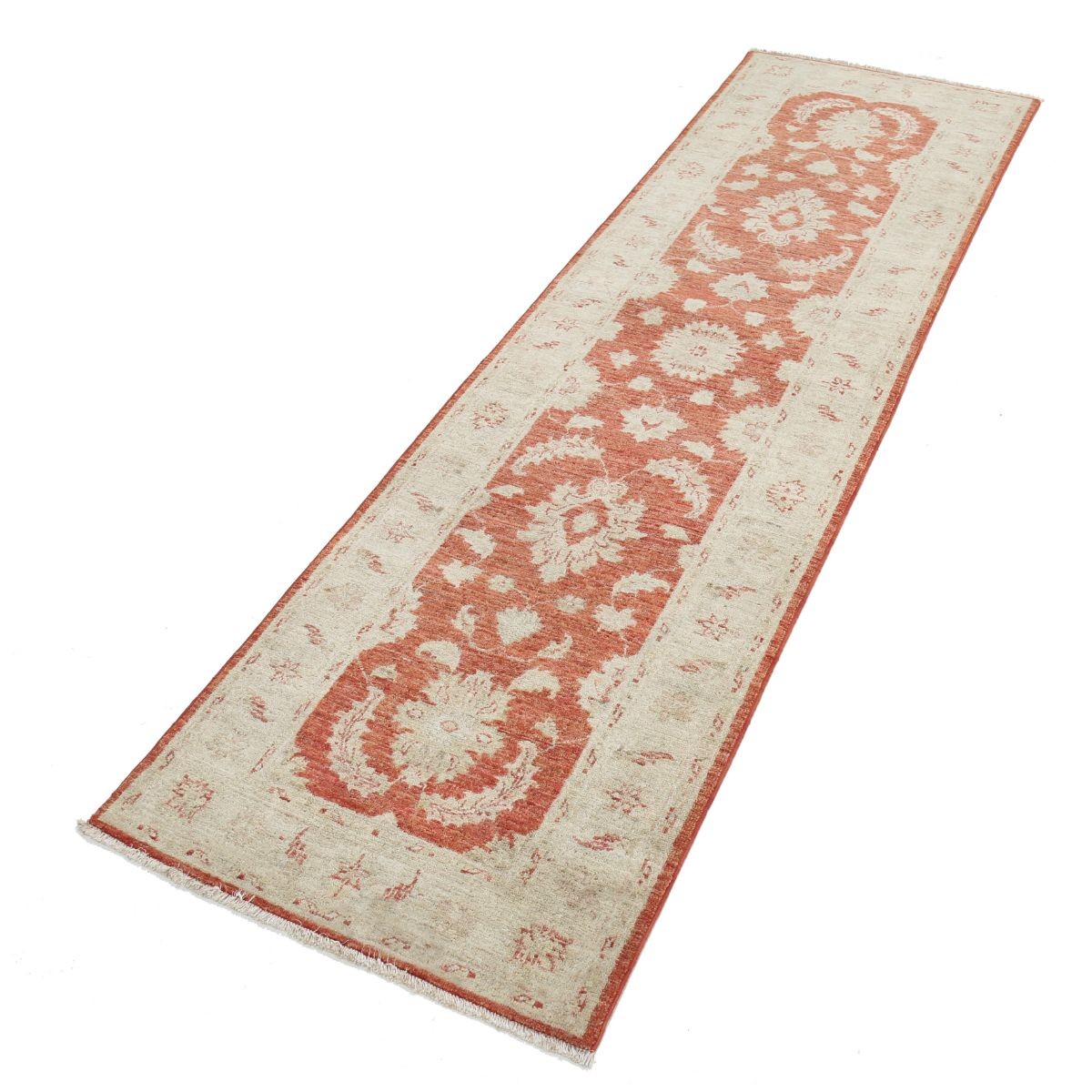 Ziegler 2x8 Handmade Double Knotted Washable Wool Runner - Colorful
