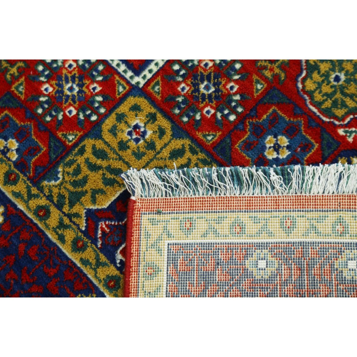 Gulshan-3'10" 4x6 Machine-Made Washable Wool Rug - Colorful