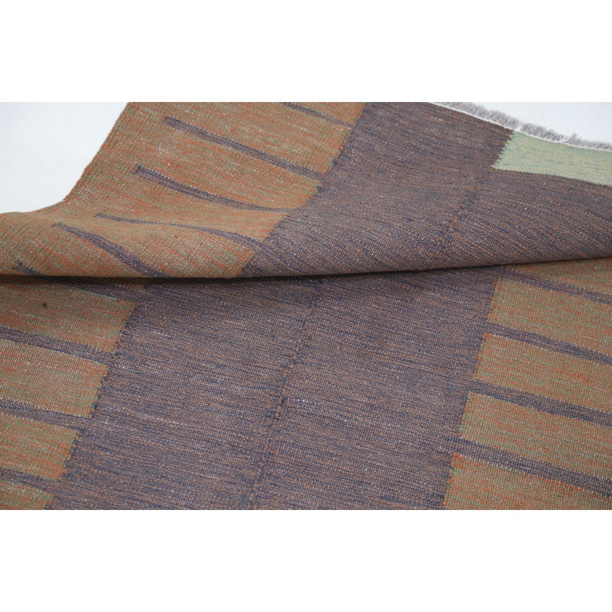 Kafkaas 2x4 Hand Woven Washable Wool Rug - Colorful