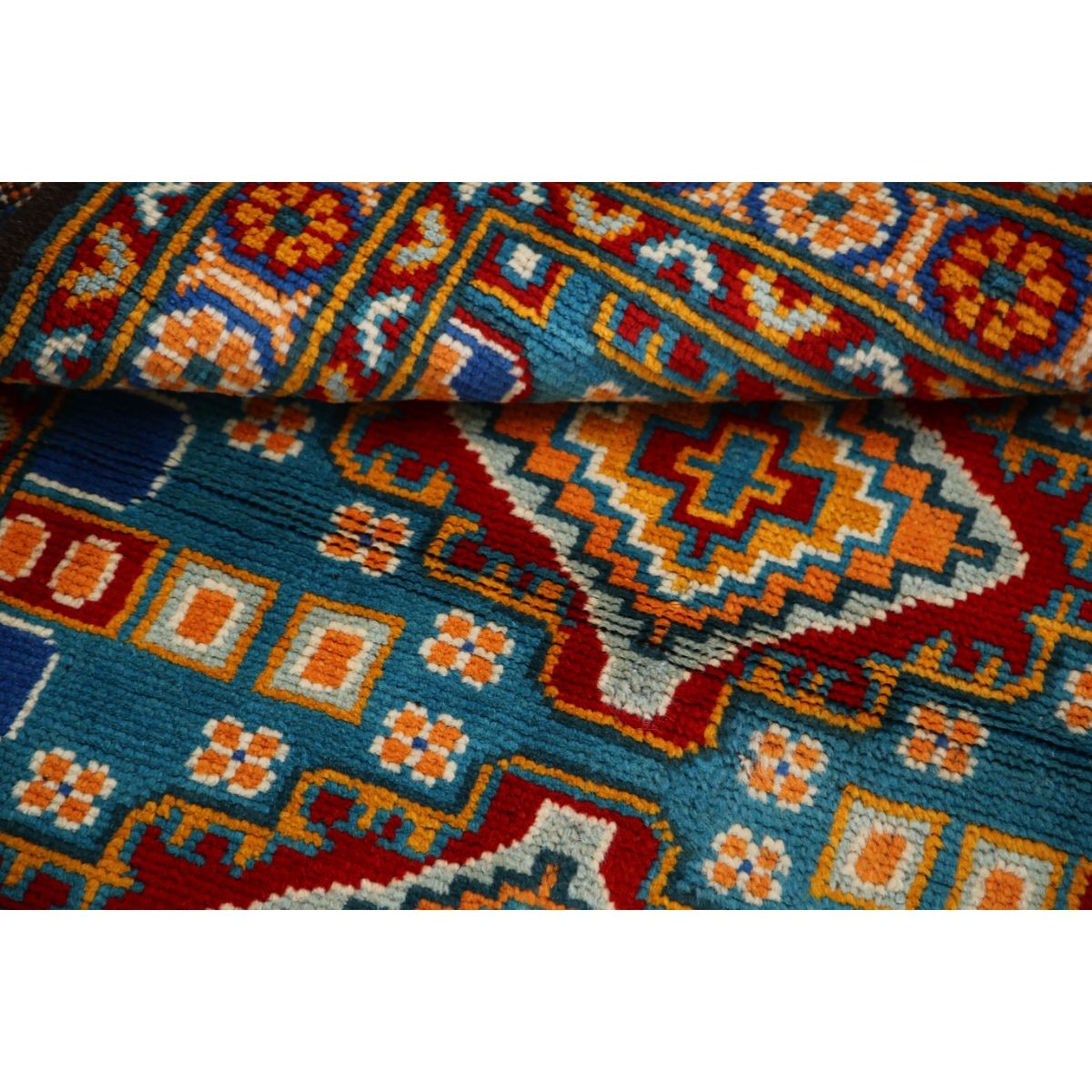 Revival 3x5 Handmade Double Knotted Washable Wool Rug - Colorful